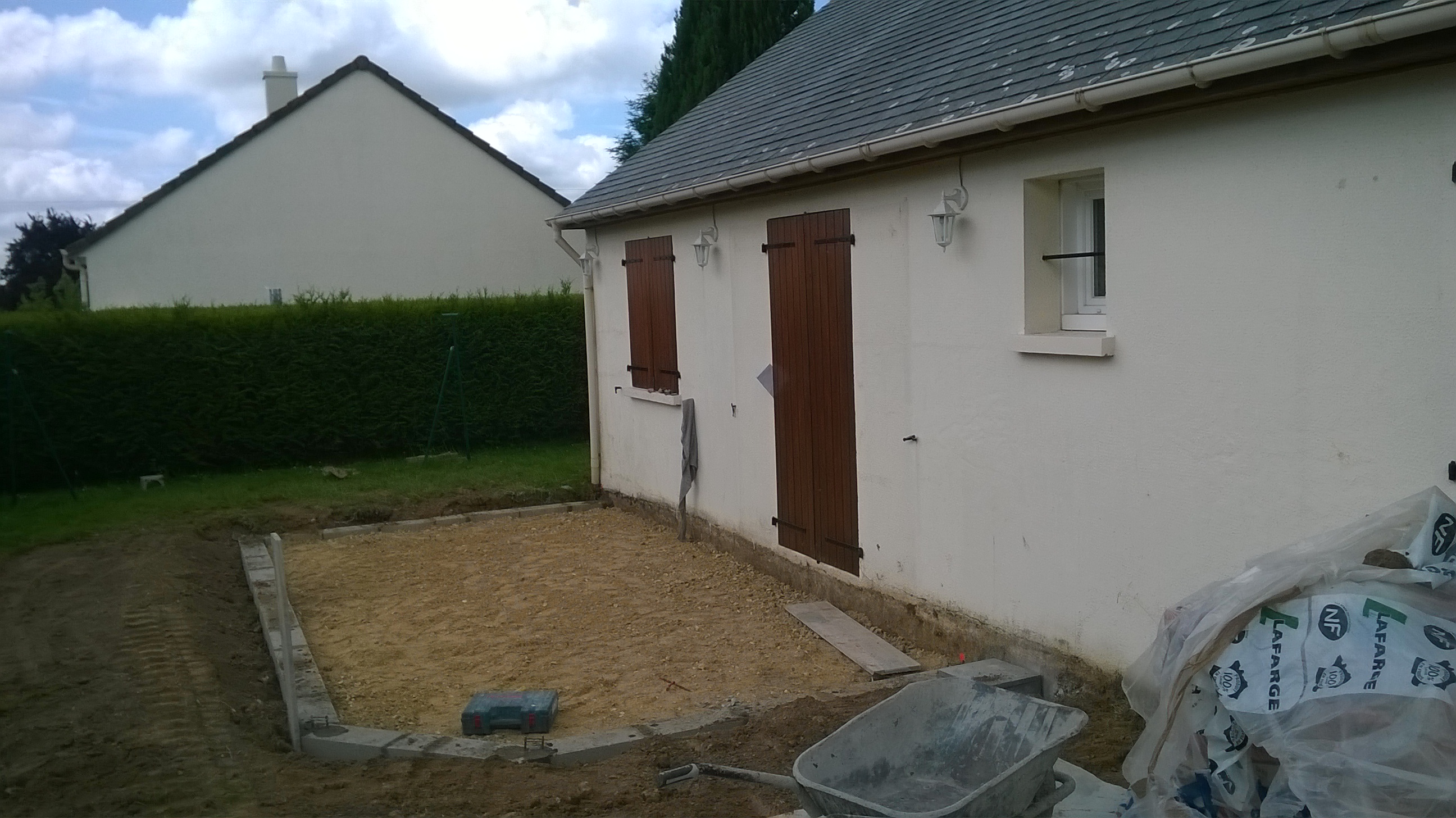 en béton sur vide sanitaire pour une extension en ossature bois en béton sur vide sanitaire pour une extension en ossature bois